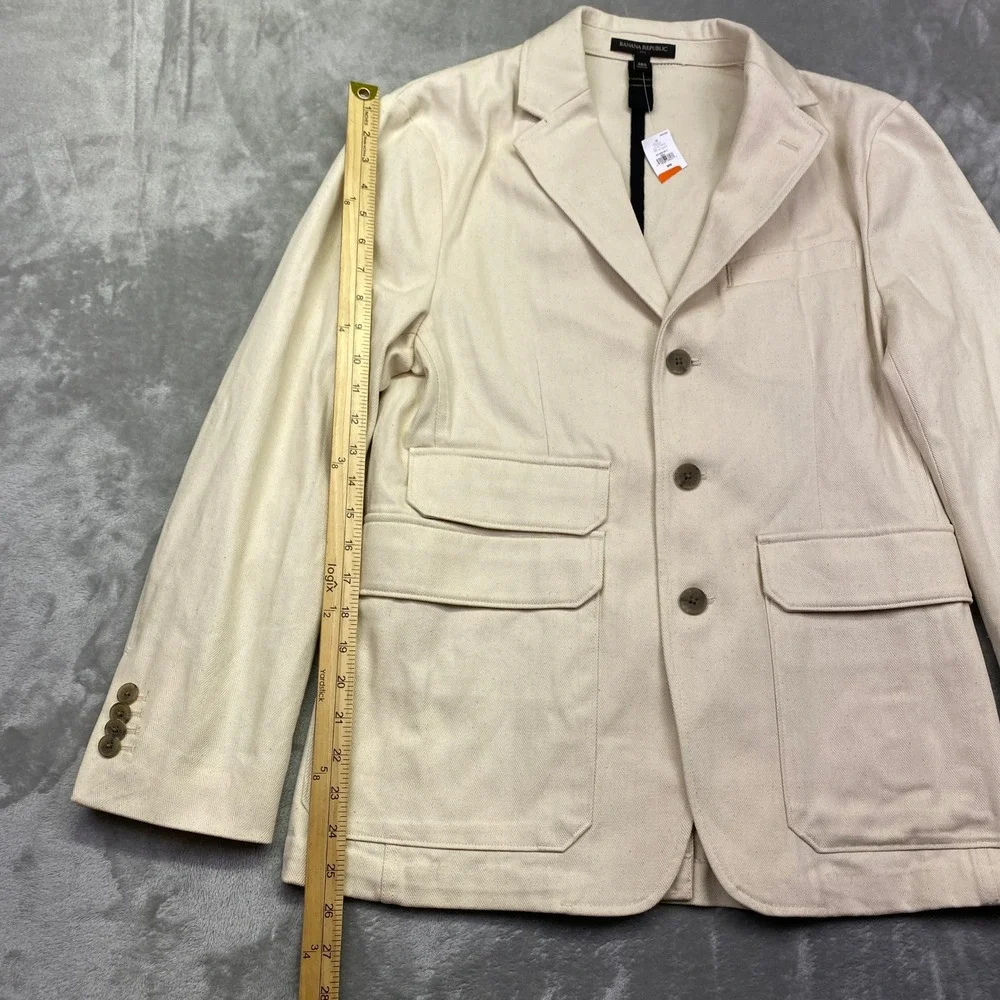 Banana Republic Corbel Tailored-Fit‎ Utility Blazer Jacket 38S Mens Business NWT